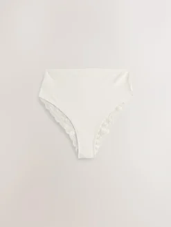 Next Navy Paisley High Rise High Leg Cotton Lace Knickers 4 Pack^Women Panties|All Lingerie