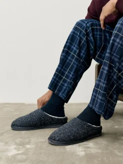 Outlet Next Navy Patterned Slippers