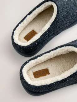 Outlet Next Navy Patterned Slippers