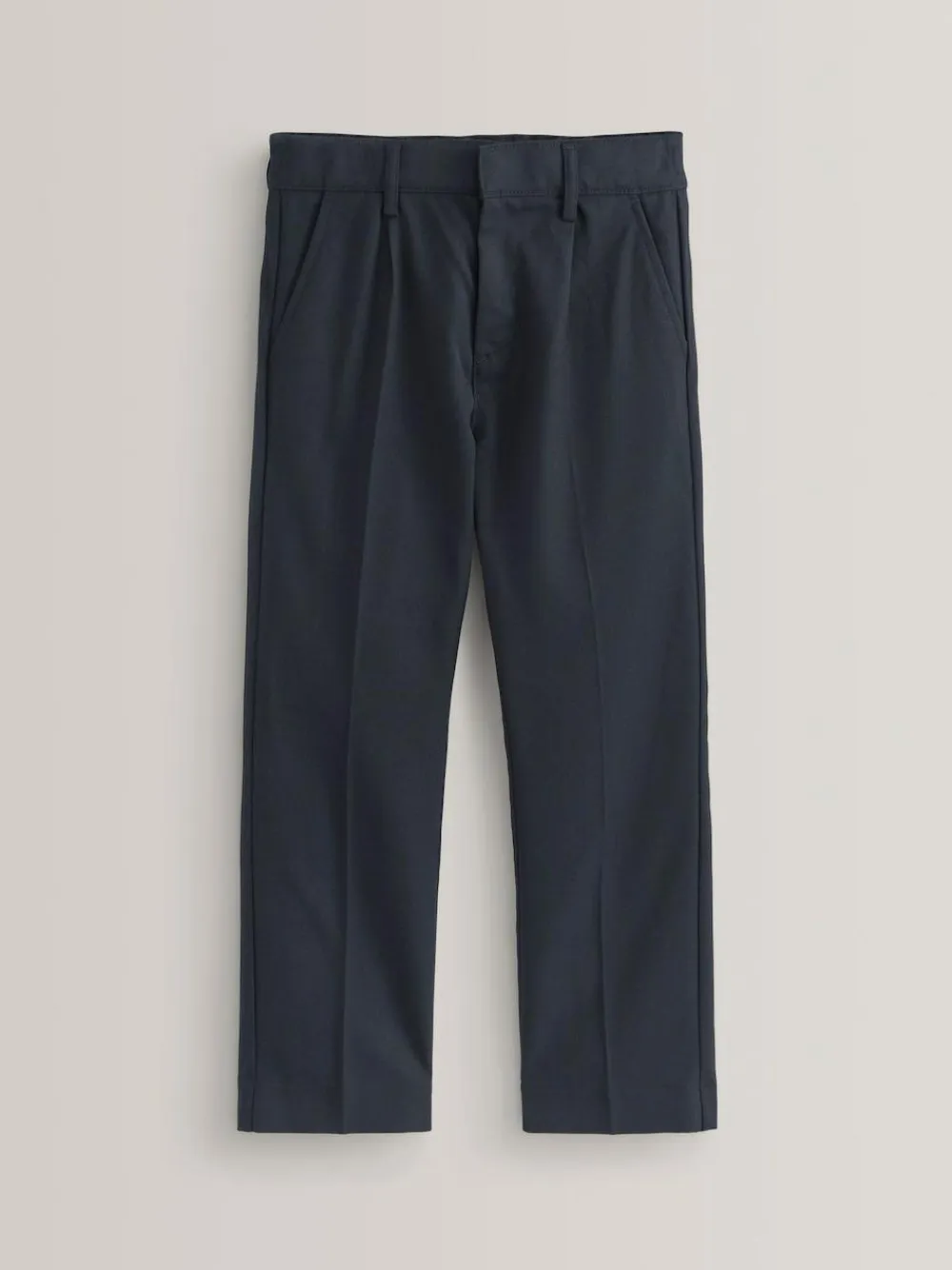 Outlet Next Plus Waist School Pleat Front Trousers (3-17yrs) Navy