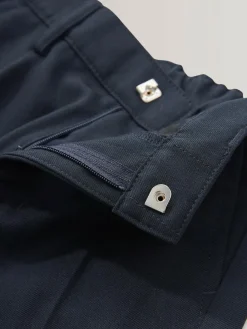 Outlet Next Plus Waist School Pleat Front Trousers (3-17yrs) Navy