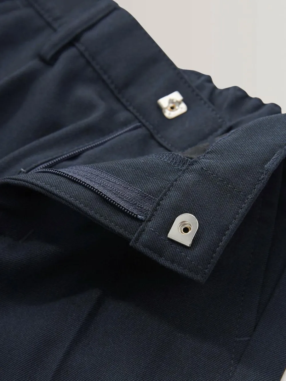 Outlet Next Plus Waist School Pleat Front Trousers (3-17yrs) Navy