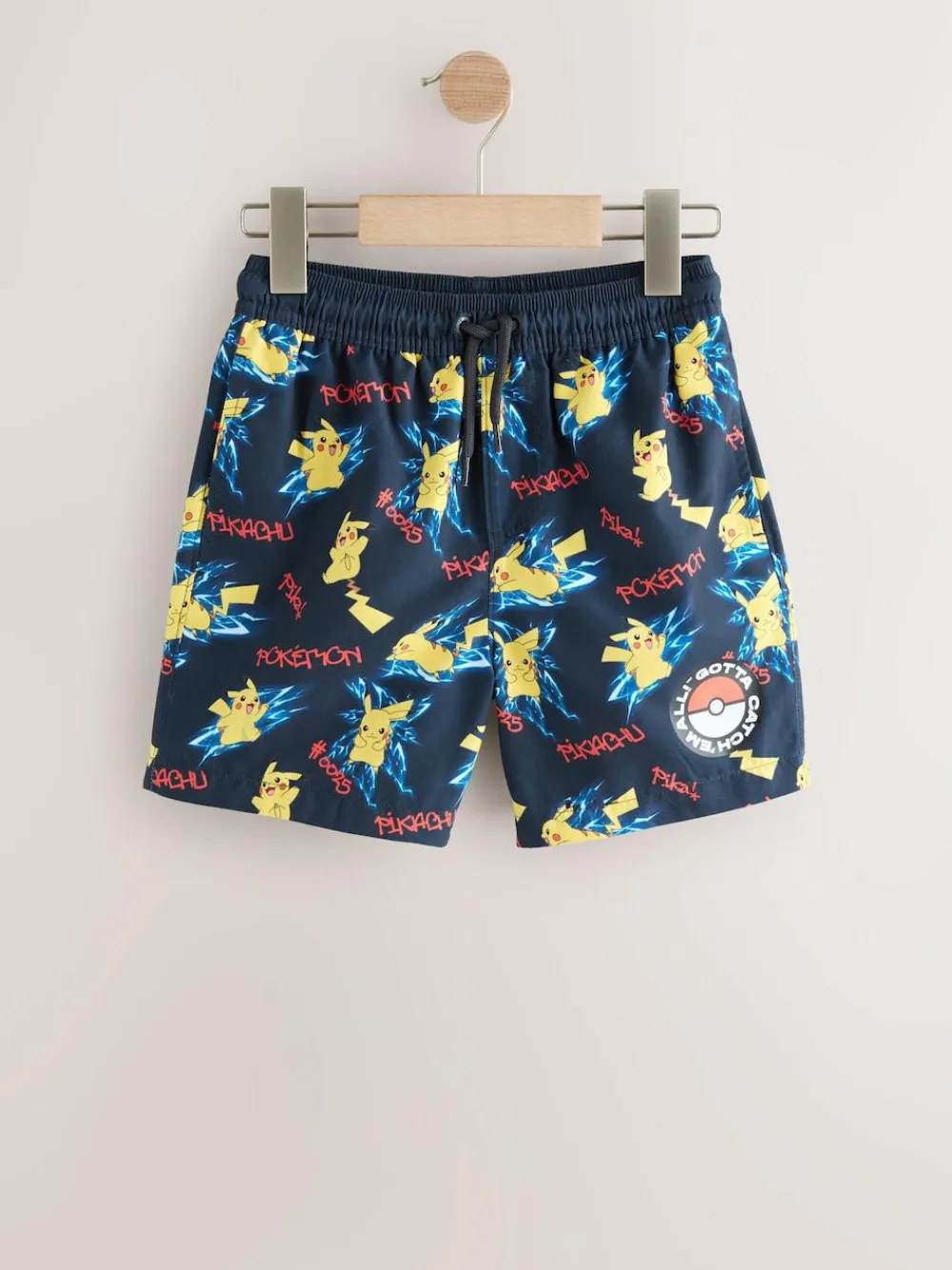 Next Navy Pokemon Swim Shorts (3-16yrs)^BOY Swimwear