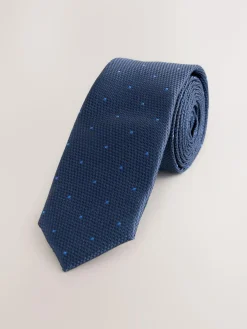 Next Navy Polka Dot Tie (3-16yrs)