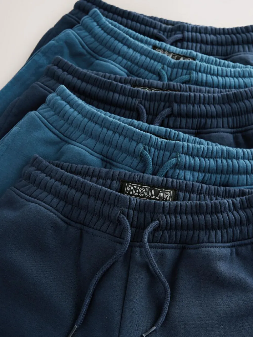 New Next Regular Fit Basic Joggers 5 Pack (3-16yrs) Navy