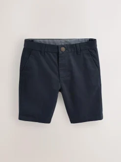 Next Navy Regular Fit Chino Shorts (3-16yrs)