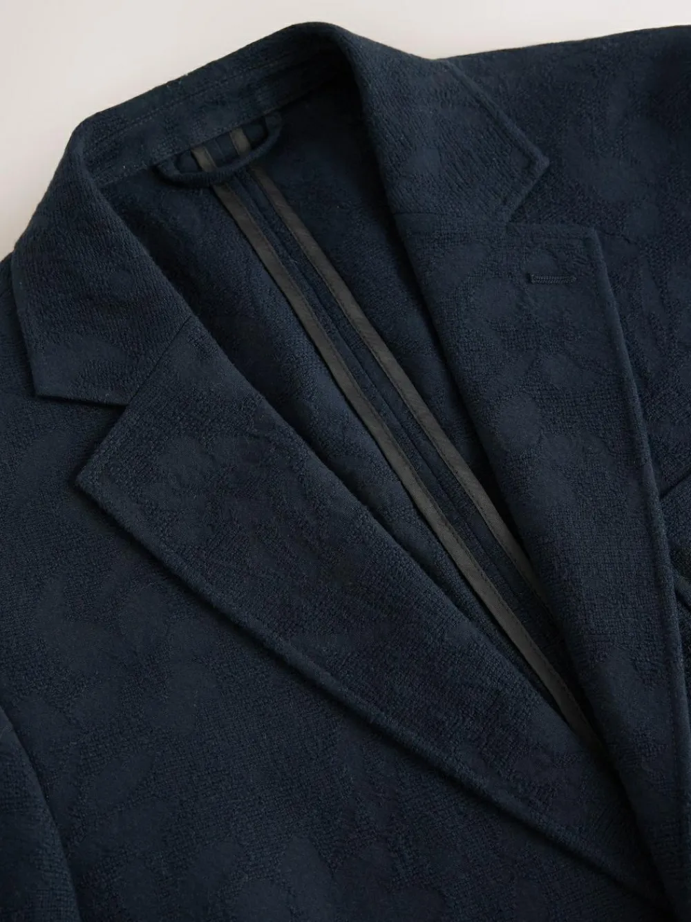 Best Next Navy Regular Fit Nova Fides Italian Fabric Crochet Pattern Suit Jacket