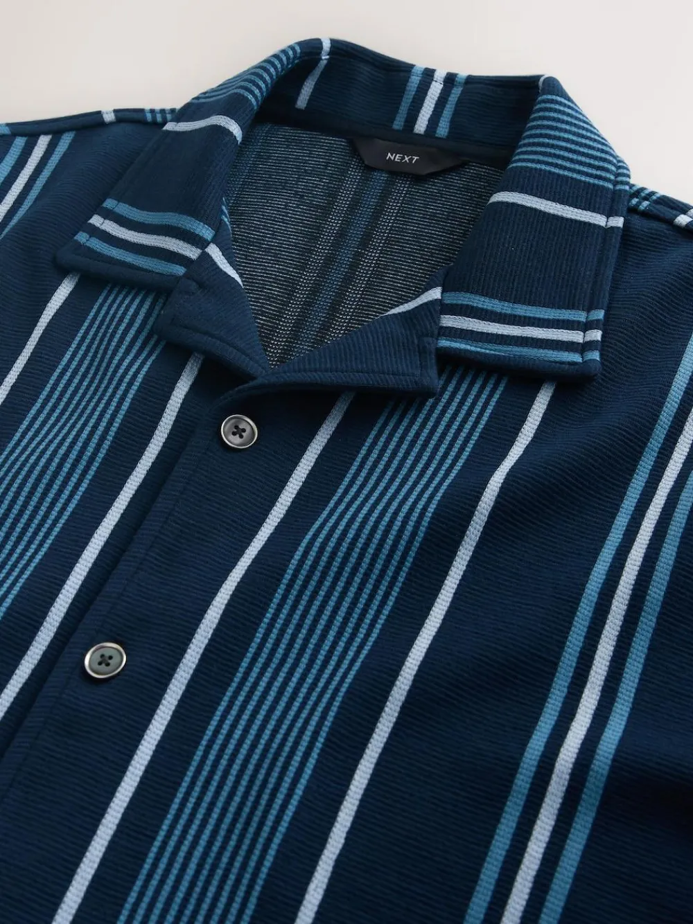 Next Regular Fit Stripe Short Sleeve Jersey Shirt^ Shirts