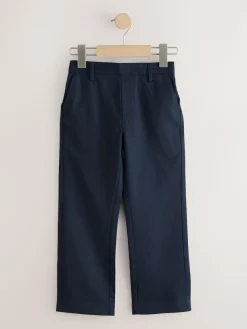 Next Regular Leg Pull On Waist School Trousers 2 Pack (3-17yrs)^BOY Joggers|Tznius Pants