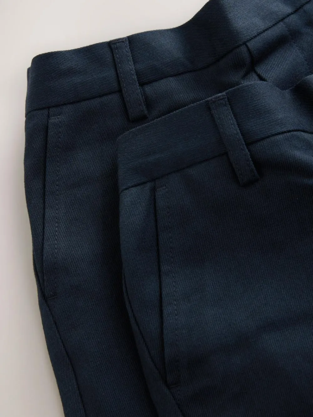 Next Regular Leg Pull On Waist School Trousers 2 Pack (3-17yrs)^BOY Joggers|Tznius Pants