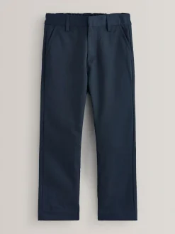 Online Next Regular Leg School Trousers 2 Pack (3-17yrs) Navy