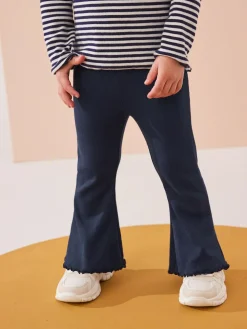 Next Navy Rib Flare Leggings (3mths-7yrs)^ Pants & Leggings|Pants & Leggings