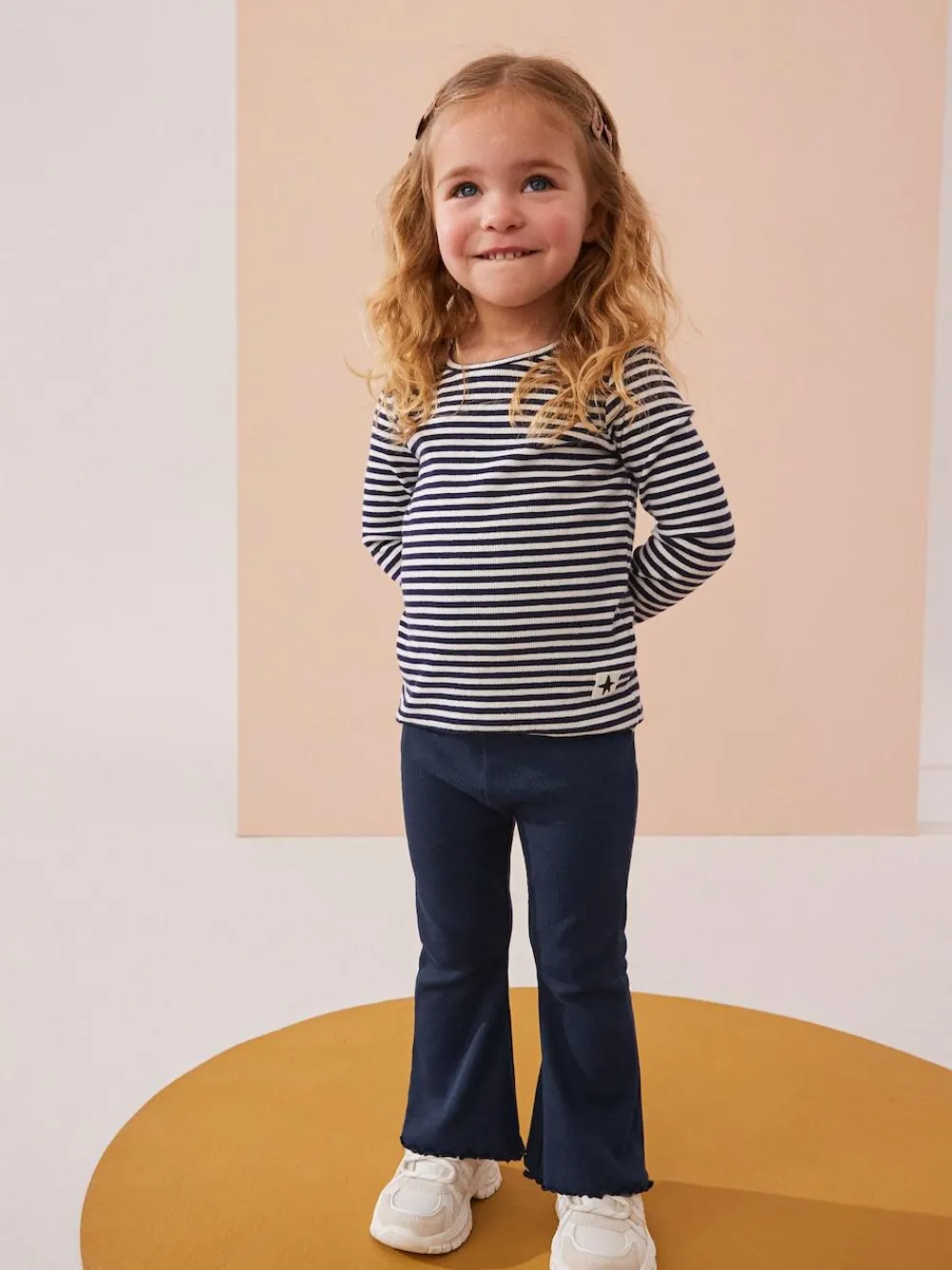Next Navy Rib Flare Leggings (3mths-7yrs)^ Pants & Leggings|Pants & Leggings