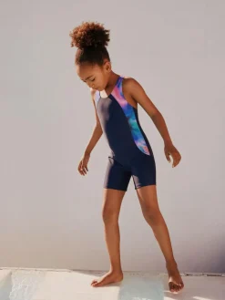 Next Navy Short Performance Swimsuit (3-16yrs)^ Swimwear