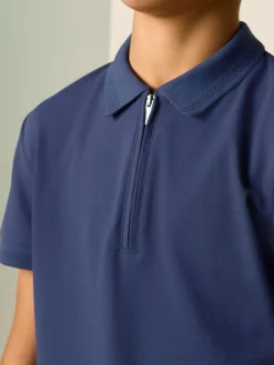 New Next Short Sleeve Polo Shirt and Shorts Set (3-16yrs) Navy