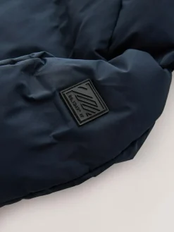 Best Next Navy Shower Resistant Microfleece Lined Padded Coat (3-17yrs)