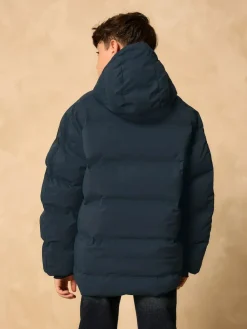 Best Next Navy Shower Resistant Microfleece Lined Padded Coat (3-17yrs)