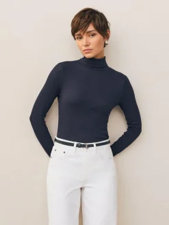 Next Navy Skinny Leather Belt^Women Belts