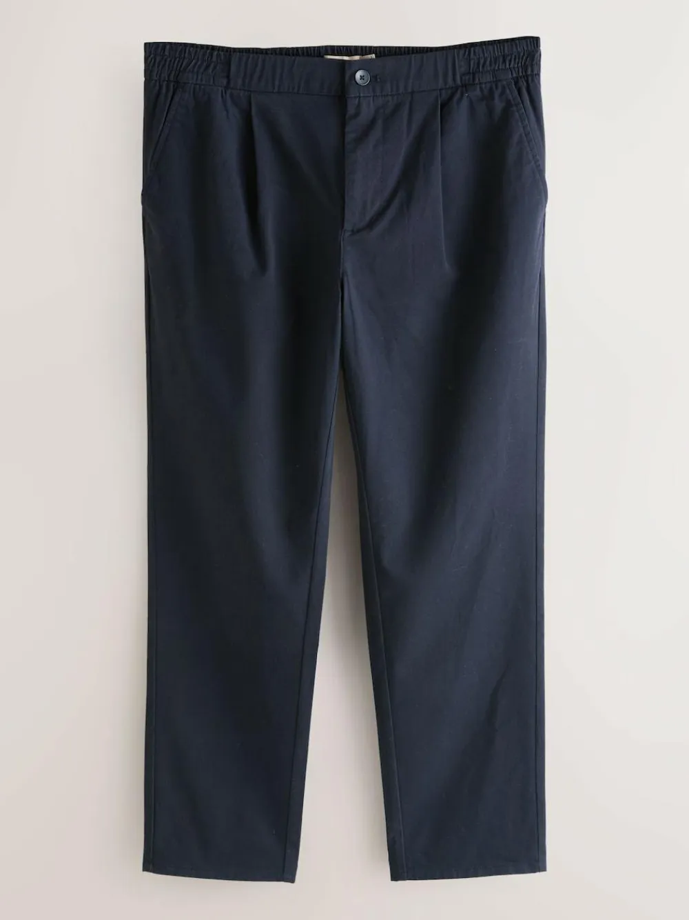 Next Slim Fit Pleated Stretch Chinos Trousers With Elasticated Waist^ Nightwear|Pants & Chinos