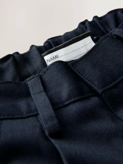 Discount Next Slim Waist School Pleat Front Trousers (3-17yrs) Navy