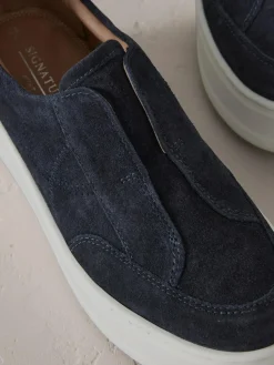 Next Slip On Signature Leather Chunky Wedge Platform Trainers^Women Sneakers