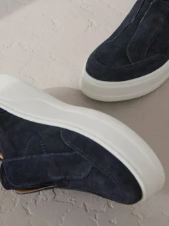 Next Slip On Signature Leather Chunky Wedge Platform Trainers^Women Sneakers