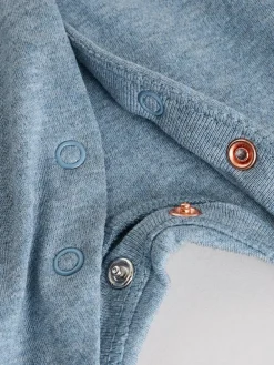 Next Navy Smart Bow Tie Baby Sleepsuit (0mths-2yrs)^BOY Nightwear|Nightwear