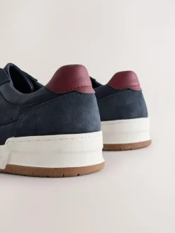 Hot Next Smart Casual Trainers with Suede Trim Navy