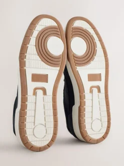 Hot Next Smart Casual Trainers with Suede Trim Navy