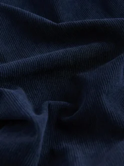 Online Next Navy Smoothing Cord Wide Leg Trousers