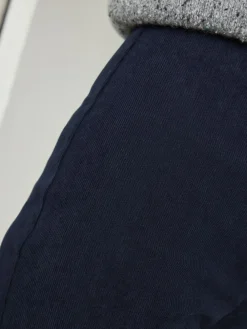 Online Next Navy Smoothing Cord Wide Leg Trousers