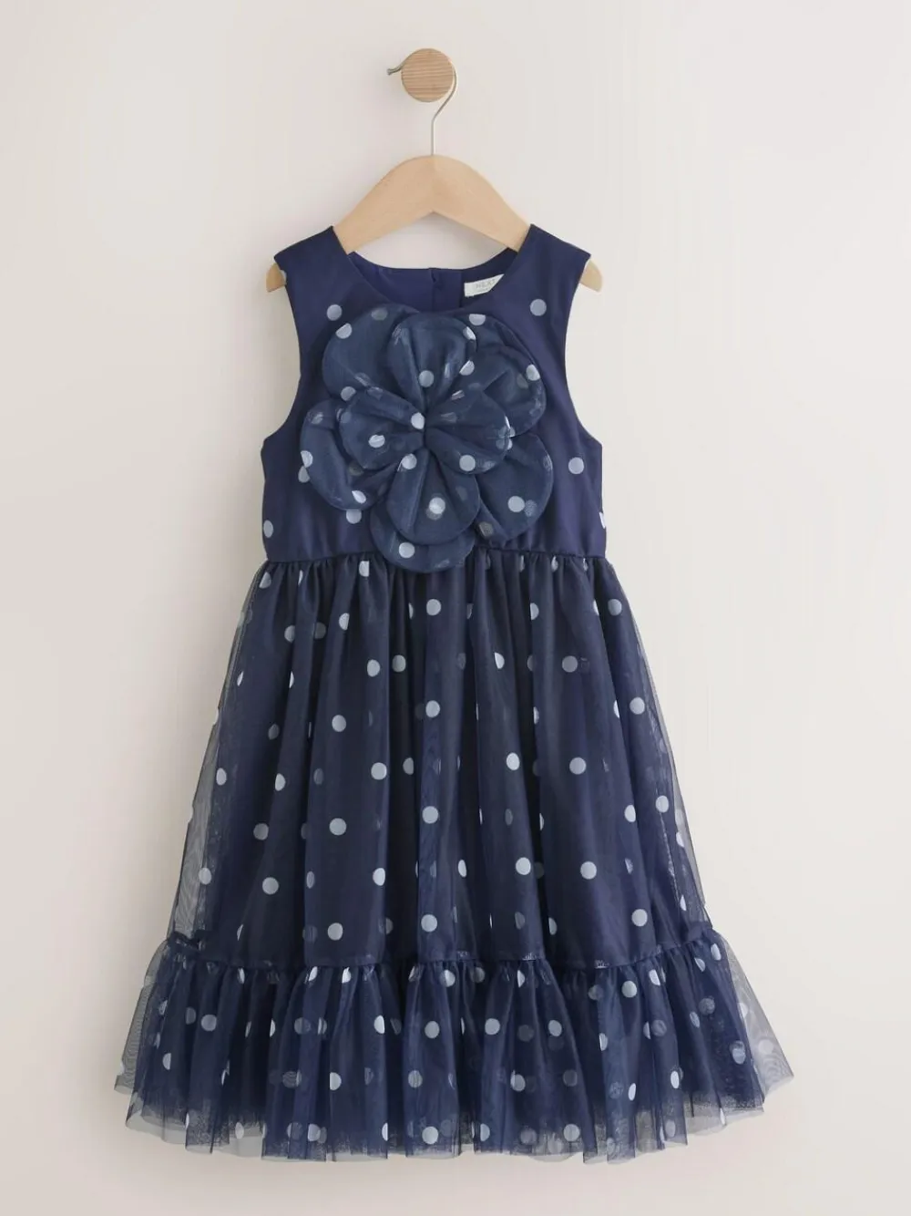 Next Flower Corsage Mesh Occasion Dress (3-16yrs)^ Occasionwear