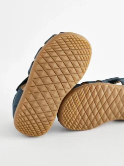 Next Standard Fit (F) Baby Touch Fastening Leather First Walker Sandals^ First Shoes