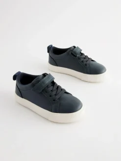 Next Standard Fit (F) Touch Fastening Elastic Lace Trainers^BOY Sneakers|Sneakers