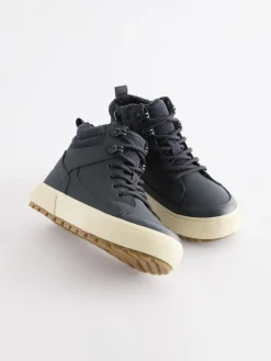 Next Standard Fit (F) Warm Lined High Top Boots^BOY Boots|Boots
