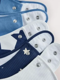 Next Navy Star Baby Bibs 5 Pack^ Bibs|Newborn Accessories