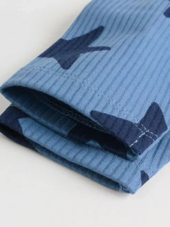 Next Navy Star Long Sleeve Bodysuits 5 Pack^BOY Bodysuits & Vests|Vests