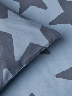 Hot Next Navy Stars Cotton Printed Bedding Duvet Cover and Pillowcase Set