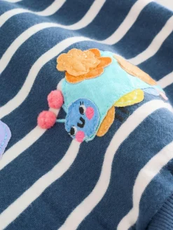 Outlet Next Sweatshirt and Leggings Set (3mths-7yrs) Navy Stripe Characters