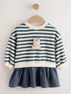Next Mesh Skirt Sweat Dress (3mths-7yrs)^ Baby Winter Clothing|Knitwear