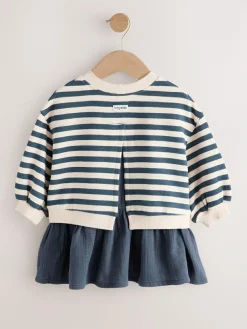 Next Mesh Skirt Sweat Dress (3mths-7yrs)^ Baby Winter Clothing|Knitwear