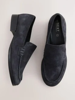 Next Suede Round Toe Clean Loafers^Women Flats