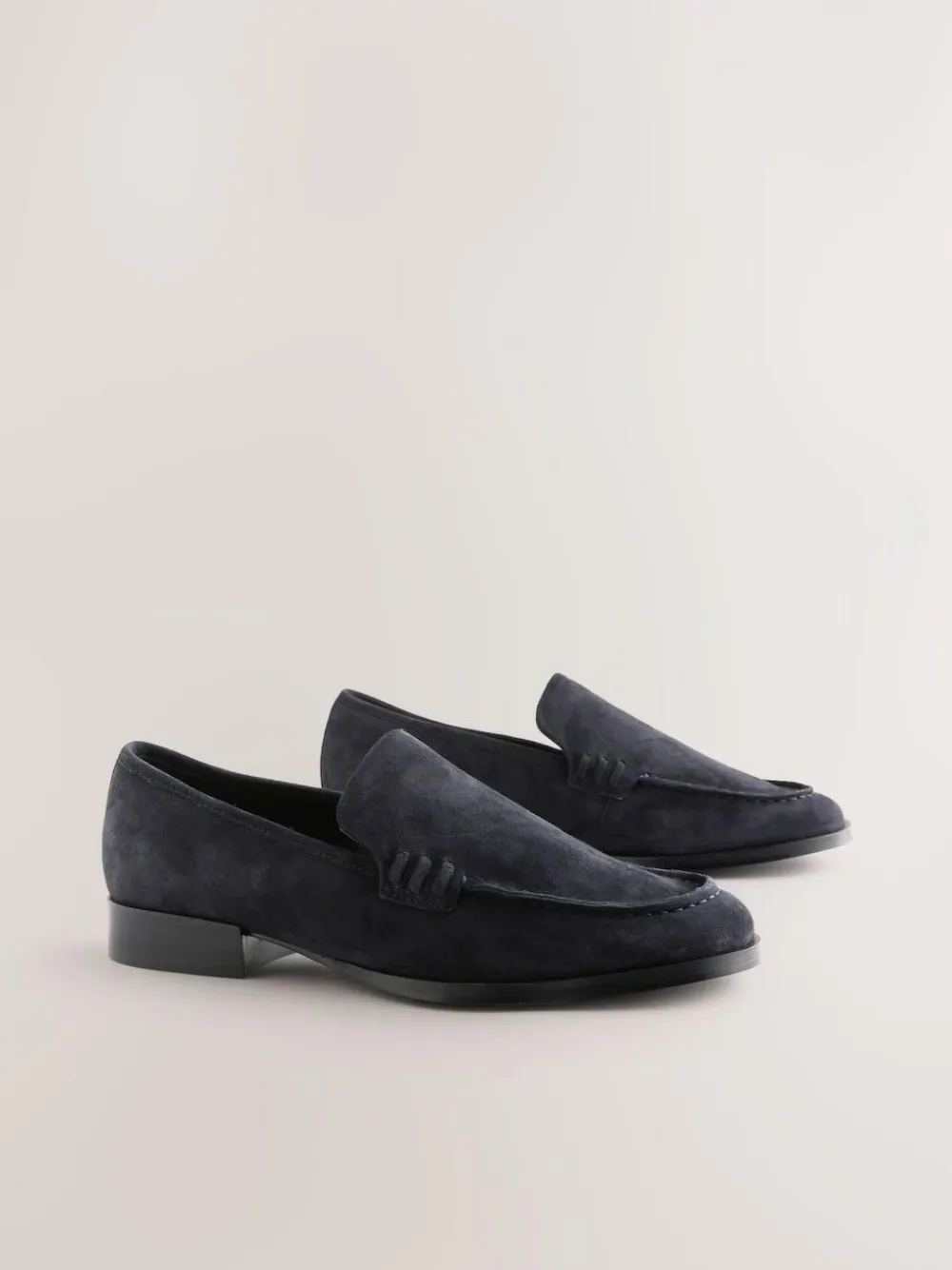 Next Suede Round Toe Clean Loafers^Women Flats