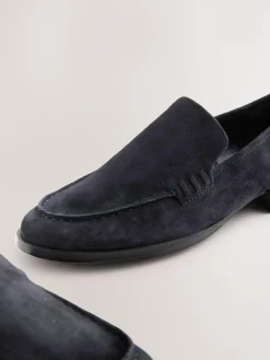 Next Suede Round Toe Clean Loafers^Women Flats