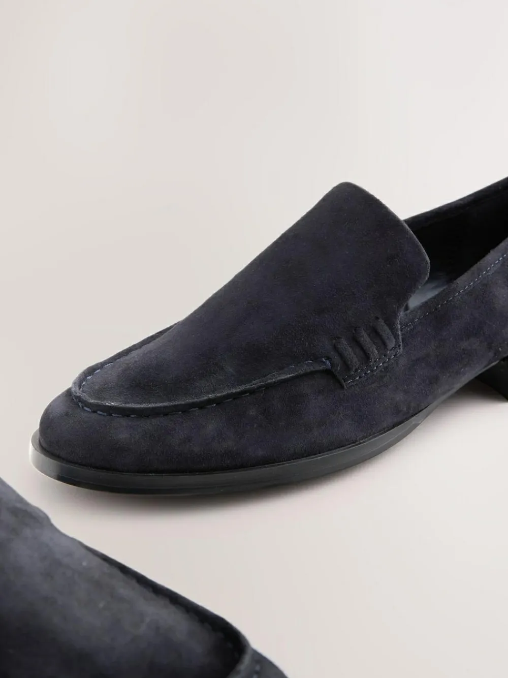 Next Suede Round Toe Clean Loafers^Women Flats