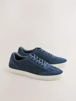 Outlet Next Suede Smart Trainers Navy