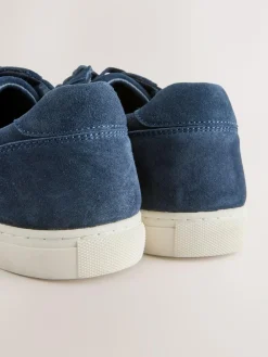 Outlet Next Suede Smart Trainers Navy