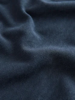 Best Next Navy Textured Short Sleeve Polo Shirt And Shorts Set (3mths-7yrs)