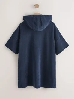 Clearance Next Towelling Poncho (3-16yrs) Navy
