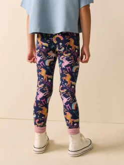 Discount Next Navy Unicorn Leggings (3-16yrs)